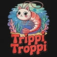 thumbnail image 3 of Trippi Troppi Shrim Cat T-shirt Italian Brainrot Gen Z Alpha Meme Men's Tee, 3 of 7