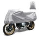 thumbnail image 1 of Funda para Motocicleta Exterior Impermeable Funda de Motocicleta Media 420D-PU Tono Plateado Protección Cubierta de Sol y Lluvia Se Ajusta a 104.33"x41.34"x25.59", 1 of 7