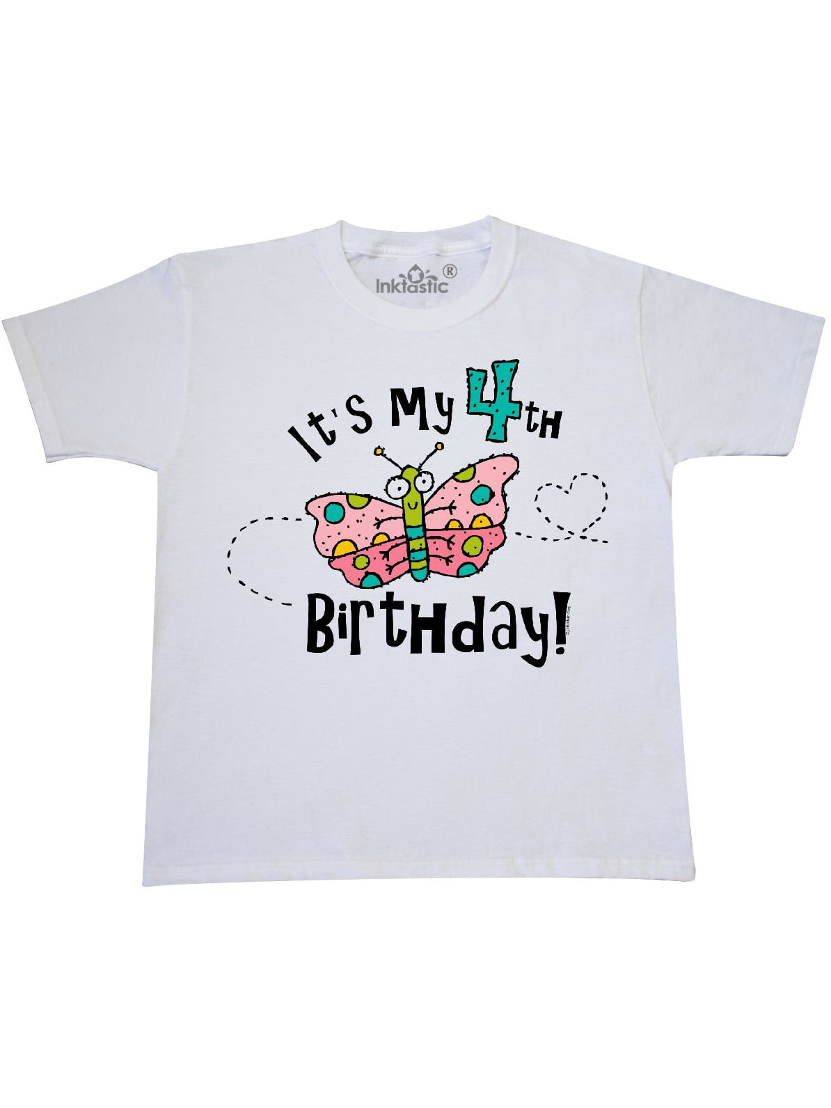 inktastic Butterfly Cupcake 1st Birthday Toddler T-Shirt