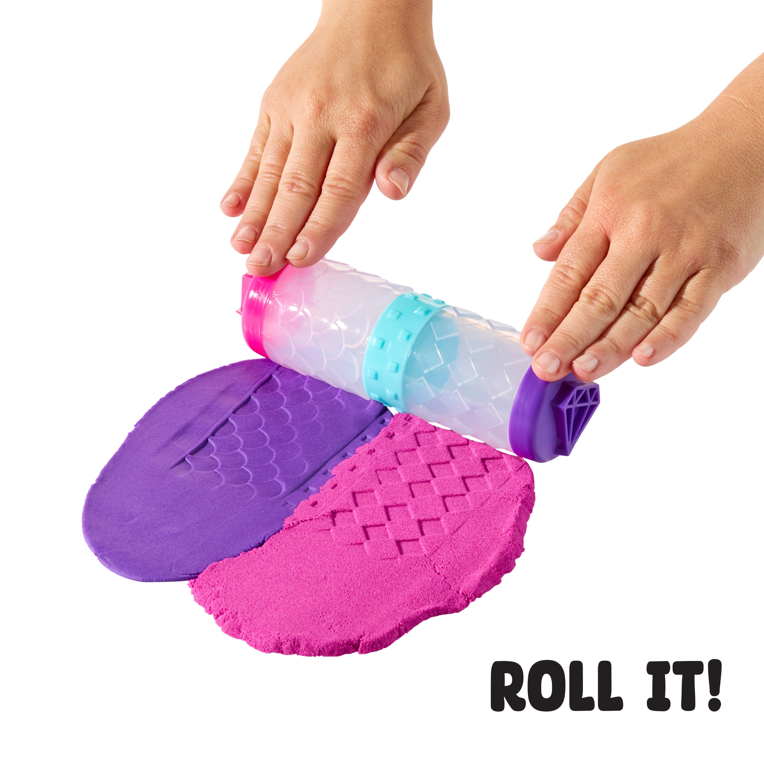 Wonder Factory Never Dry Dough & Sand Starter Set - Purple Dough + Teal Sand, Never Dries Out & Gluten Free