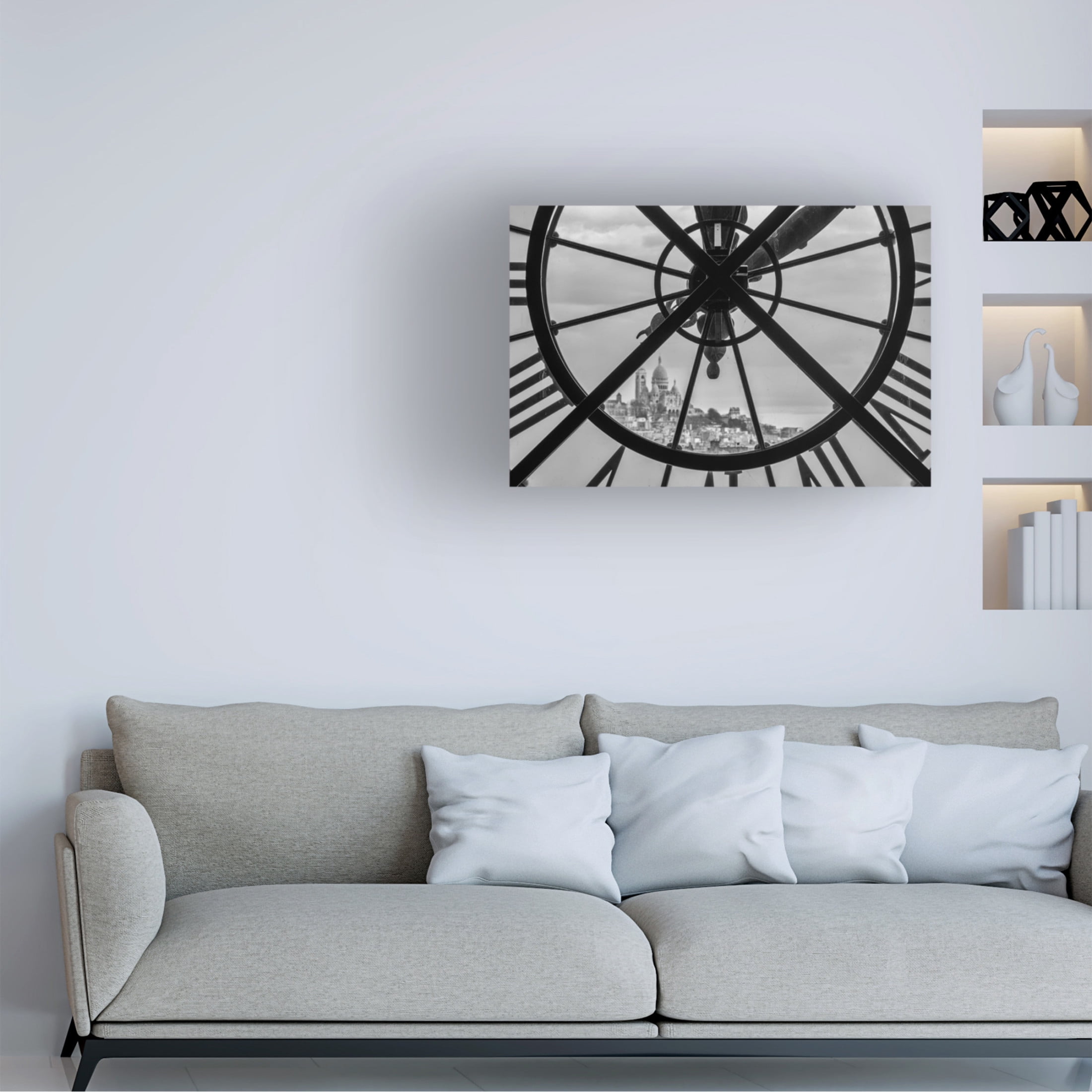 Canvas Wall Art - Joshua Raif 'A View Through Time' Wall Art for Living Room, Bedroom, or Office D?cor by Trademark Fine Art - 19 x 12 Inches