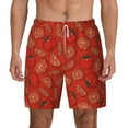 thumbnail image 2 of Goofa Tomatoes Printed Men's Swim Trunks Board Shorts Quick Dry Mens Swimming Trunks with Compression Liner,Breathable Fit Hawaii Beach Shorts-3X-Large, 2 of 9