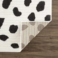 thumbnail image 4 of BoutiqueRugs Tariffville Black & White Dalmatian Area Rug - Black, White, Charcoal - 2' x 2'11", 4 of 11