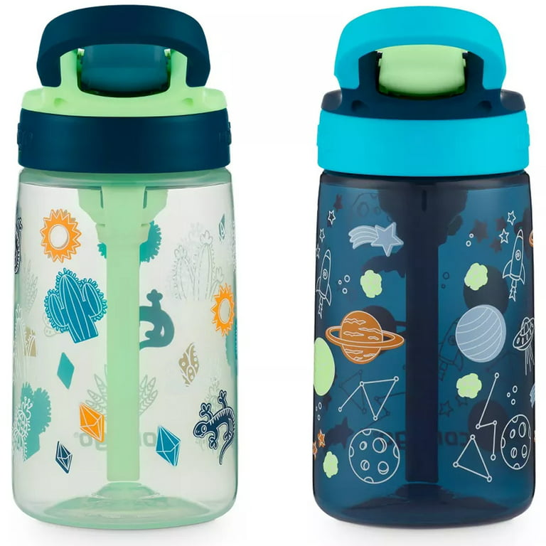  Contigo Kids Water Bottle with Straw - 2 Pack, 14 oz
