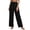 Black, variant on Dress Office Pants for Women Fashion Pleated Wide Leg Work Trousers Lightweight Solid Color Pull on Business Clothes