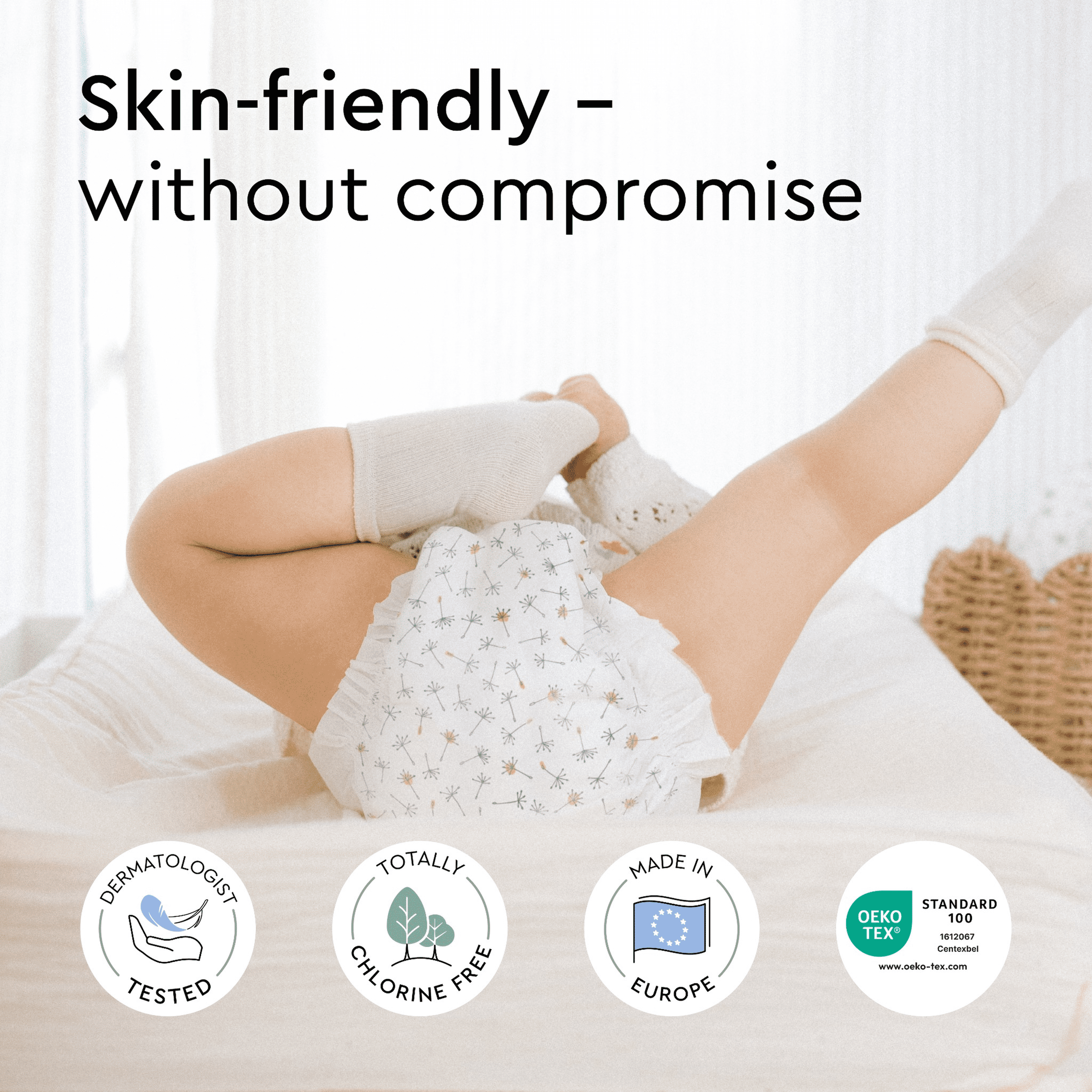 LILLYDOO Baby Diapers Skinfriendly Size 4 (20+ lbs), 75 Count (Select for More Options)