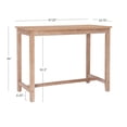 thumbnail image 5 of Linon Cessford Counter Height Pub Table, 36" Tall, Distressed Brown, 5 of 7