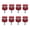Red, variant on YAHHU 8PCS Hard Top Quick Removal Fastener Thumb Screw Billet Aluminum M8 1.25 Thread Built-in D Ring Fit For Ford Bronco 2021+ 2/4 Door Exterior Automotive Mount Silver