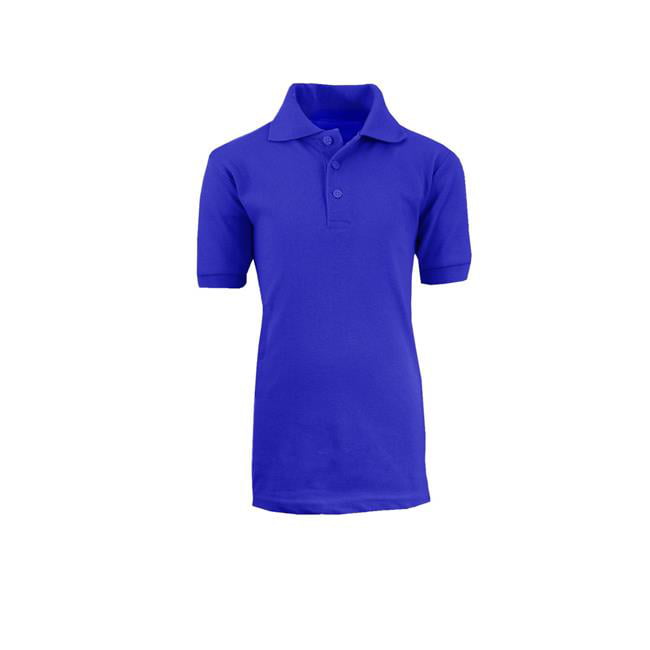 Charlotte Madison - Boys School Uniform Polo Shirt - Royal Blue, Size ...