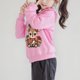 thumbnail image 5 of Sudadera deportiva informal de manga larga con estampado navideño para niños y blusa de poliéster., 5 of 7