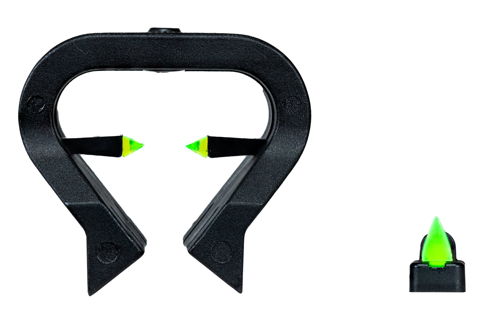 HIVIZ TriViz Front & Rear Shotgun Sight Set for turkey or deer hunting.