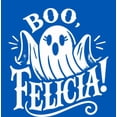 thumbnail image 4 of Boo Ghost Felicia Adult Royal Blue Crew Neck Short Sleeve Tee-XS, 4 of 4