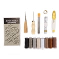 thumbnail image 2 of Leather Repair Sewing Kit, Wax Thread Portable Large Eye Stitching  Tape Measure Leather Working Tools  for DIY Leather Craft, 2 of 8