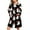 Black ①, variant on Dvprdro Christmas Nightgowns for Women Long Sleeve Cozy Sleepwear Loungewear Trendy Printed Zip-up Pajama Robe with Pockets