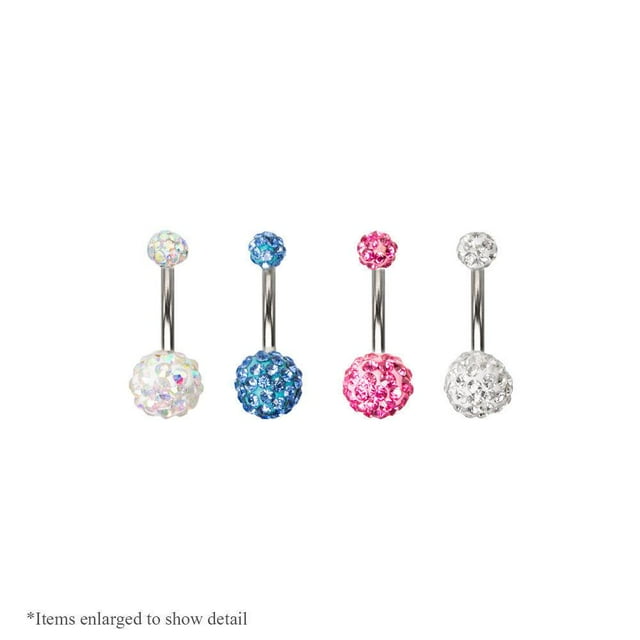 Ferido Belly Button Navel Ring 14g Surgical Steel 4 Colors To Choose