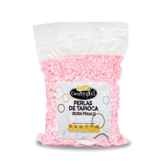 Tapioca Tíbiri Contentti Fresa 1 Kg para Bebida o Topping