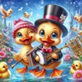 thumbnail image 1 of 5D DIY Taladro Tres Patos Kit Del 30x30cm, 1 of 9