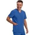 thumbnail image 6 of Infinity Cherokee V- Neck Men's Scrub Top with Rib Knit Back Panels with 3 Pockets and 360 Stretch - CK900A, 6 of 8