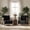 Black, variant on Modern Accent Chair for Living Room Bedroom,Comfy Chenille Reading Chair with Wood Frame,Upholstered Lounge Armchair with Thick High-Elastic Sponge for Apartment & Waiting Room,White
