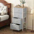 thumbnail image 2 of CONCETTA 4-Drawer Fabric Dresser Storage Chest for Bedroom, Closet, Storage Furniture for Adults, Light Gray, 2 of 8