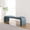 Blue, variant on Modway Koda 60" Performance Velvet Waterfall Long Bench in Brass Rust