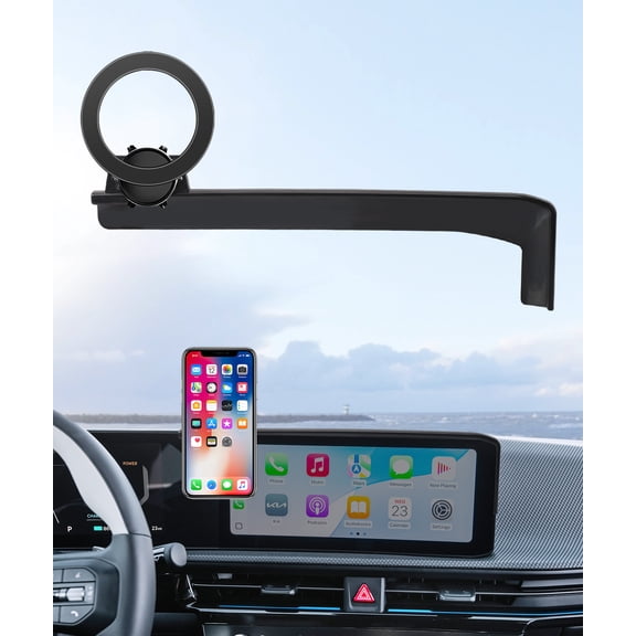 MaserWeller Car Phone Holder for 2025 KIA EV6 Accessories 12.3-Inch Screen Fixed Clip, 360° Rotation Phone Mount Compatible with MagSafe, Cell Phone Holder Does Not Affect Air Vent