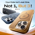 thumbnail image 2 of Paquete de 3 fundas para iPhone 16 Pro Max de LISEN, magnéticas, a prueba de golpes, 2 of 6