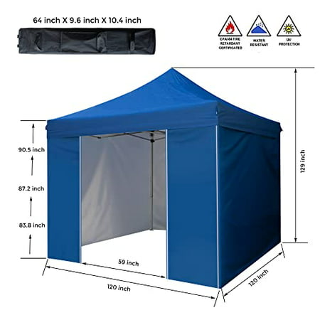 ASTEROUTDOOR 10' x 10' Pop Up Removable Sidewall Canopy Tent