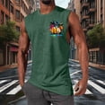 thumbnail image 4 of Ynynloco Mens Sleeveless Tank Tops Workout Gym Quick Dry Shirts Hawaiian Palm Tree Vintage Style T-Shirt, 4 of 5