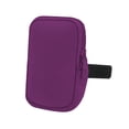 thumbnail image 3 of Water Bottle Pouch Neoprene Running Armband Zippered Handheld Lightweight Phone Arm Band Bag for Gym Accessories Tumbler Cup Trekking Hiking Violet, 3 of 10