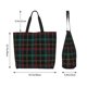thumbnail image 5 of Disketp Buffalo Plaid Dark Green Bolsa Tote Estampada para Mujer, Bolso de Hombro y de Mano para Compras y Viajes, 5 of 8