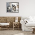 thumbnail image 3 of Stupell Industries Farmhouse Hoot Owl on Autumn Branch Gray Floating Frame Canvas Art, 21 x 17, by Franklyn Gregory, 3 of 8