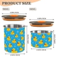 thumbnail image 3 of Duck Bubbles Airtight Coffee Bean Canister 17oz Food Storage Containers with Lids For Gournd, Tea, Sugar, Flour, Rice, Cereal, Candy Cookie Jar, 3 of 8