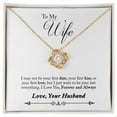 thumbnail image 3 of To My Wife Forever and Always Infinity Knot Necklace Message Card, 3 of 17