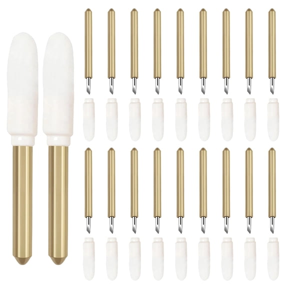 Cuchillas para manualidades Amzlysdok, 20 piezas, punta fina de carburo de tungsteno