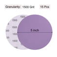 thumbnail image 2 of Unique Bargains 15 Pack 5-Inch Purple Sanding Discs 1500 Grits Hook & Loop Professional Aluminum Oxide Sandpaper, 2 of 6