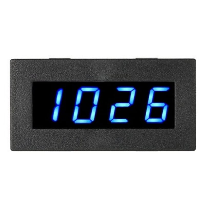 Tachometer 4 Digital Blue LED Tach RPM Speed Meter with Hall Switch