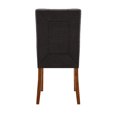 thumbnail image 7 of Chelsea Lane Upholstered Cherry Finish Dining Side Chair, Set of 2, Dark Gray, 7 of 7