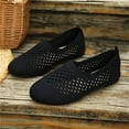 thumbnail image 7 of Miluxas Women's Flats Shoes Softable Slip On Round Toe Ballet Shoes Comfortable Dressy Knit Flat Black 8.5(41), 7 of 7