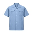 thumbnail image 7 of Aofany Short Sleeve Shirts for Men Plus Size Button up Loose Comfy Business Casual Work Shirts with Pocket, 7 of 7