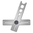 thumbnail image 1 of Multi-Functional Stainless Steel Ceramic Tile Hole Locator Ruler Adjustable Punching Hand Measure T, 1 of 5