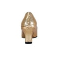 thumbnail image 4 of FLORAL Ada Women Wide Width Sequins Vamp and Rhinestone Ornament Pumps GOLD 7, 4 of 6