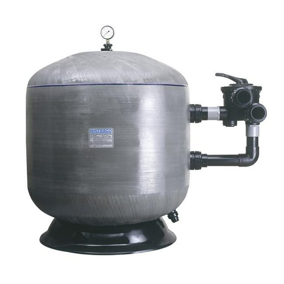 Waterco 22001204804NA 48 in. 58 PSI SM1200 Micron Commercial Vertical Sand Filter with 4 in. Bulkhead Connection