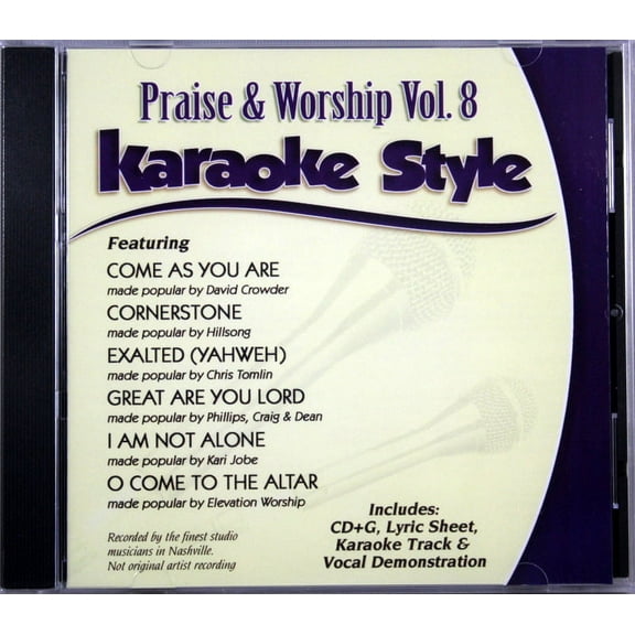 Praise & Worship Volume 8 Christian Karaoke Style NEW CD G Daywind 6 Songs