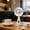 White, variant on Lunxisen 2 Pcs Portable USB Rechargeable Handheld Fan with LED Lights Display for Home Outdoor Travel Cooling Personal Fan