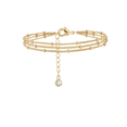 thumbnail image 1 of Pulsera Xtellar Dorado Con Cadena De Bola Para Mujer Regalo Dorado 16 Cm, 1 of 4