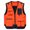 Orange, variant on Men's Fishing Vest Casual Utility Travel Safari Cargo Outdoor Work Photo Fly Vest Jacket with Multi Pockets XXXL