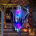 thumbnail image 2 of HUASHENG Halloween Hanging Skeleton & Decor Light Up With Glowing For Outdoor Yard Porch Scene Decoration Set, 2 of 5