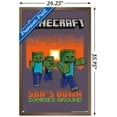 thumbnail image 3 of Minecraft - Zombies Around Wall Poster, 22.375" x 34", Framed, 3 of 3