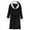 Black, variant on uublik Spa Robe Women Flannel Robes Casual Long Sleeves Robes Winter Woman Bathrobe Nightwear Pink